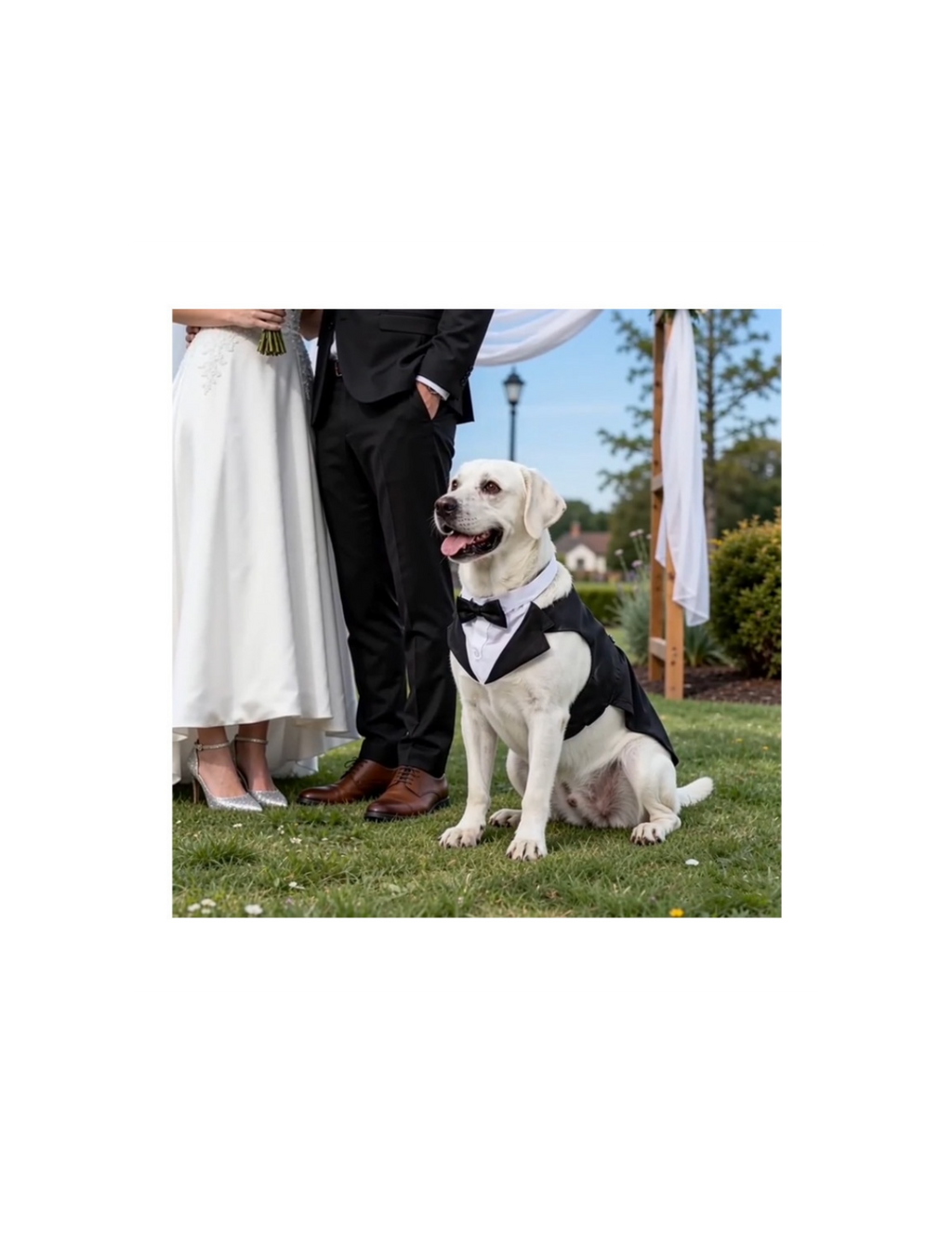 Dog Tuxedo Pet Wedding Groomsmen Outfit